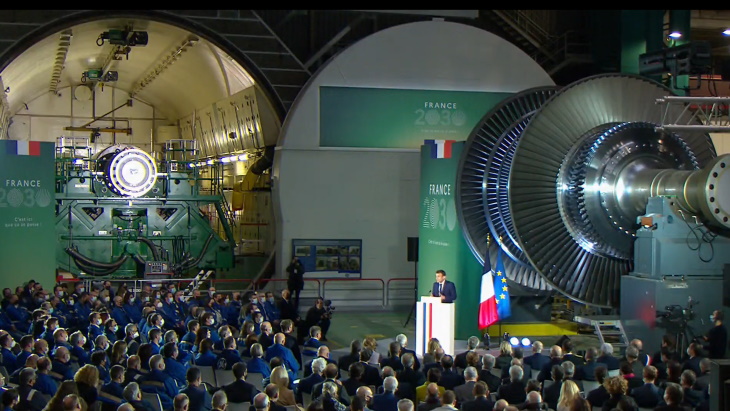 Macron presents France’s goals to achieve carbon-free energy by 2050