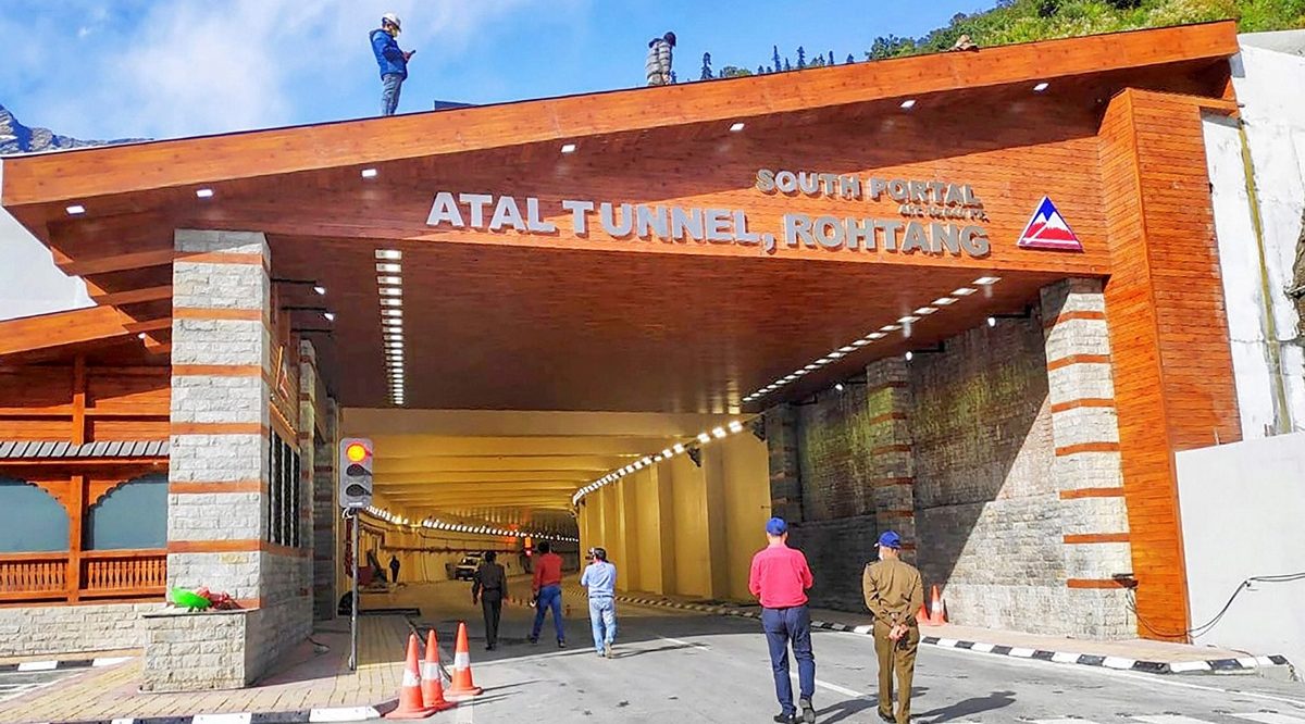 Manali’s Atal Tunnel officially termed as World’s Longest Highway tunnel above 10,000 Feet