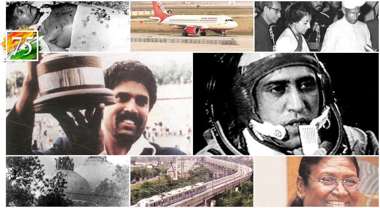 75 landmark events that shaped India