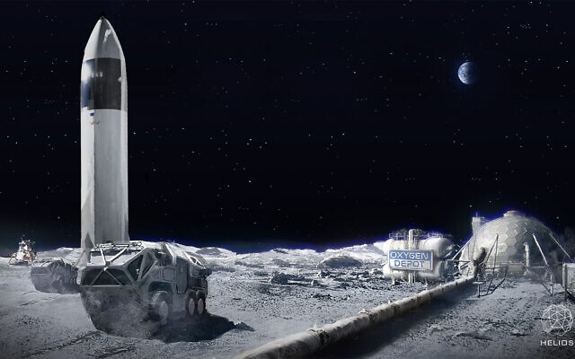 Israeli space tech startup Helios partners with Eta Space to make oxygen on Moon