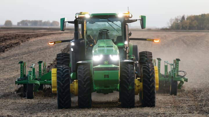CNBC WORK How Deere is preparing for a fully autonomous farm by 2030 : US Pioneer Global VC DIFCHQ Singapore Swiss-Riyadh Norway Our Mind