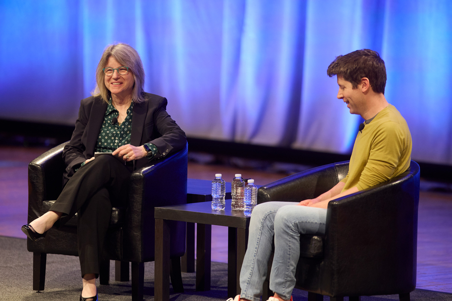 President Sally Kornbluth and OpenAI CEO Sam Altman discuss the future of AI : US Pioneer Global VC DIFCHQ NYC India Singapore – Riyadh Norway Our Mind